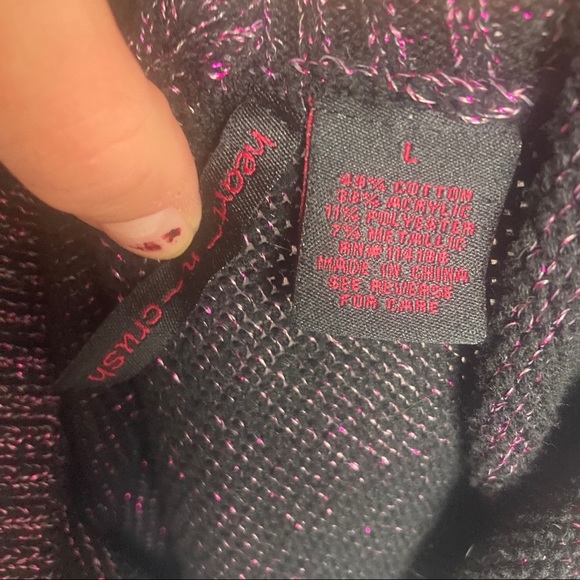 Metallic purple sweater - Picture 5 of 6